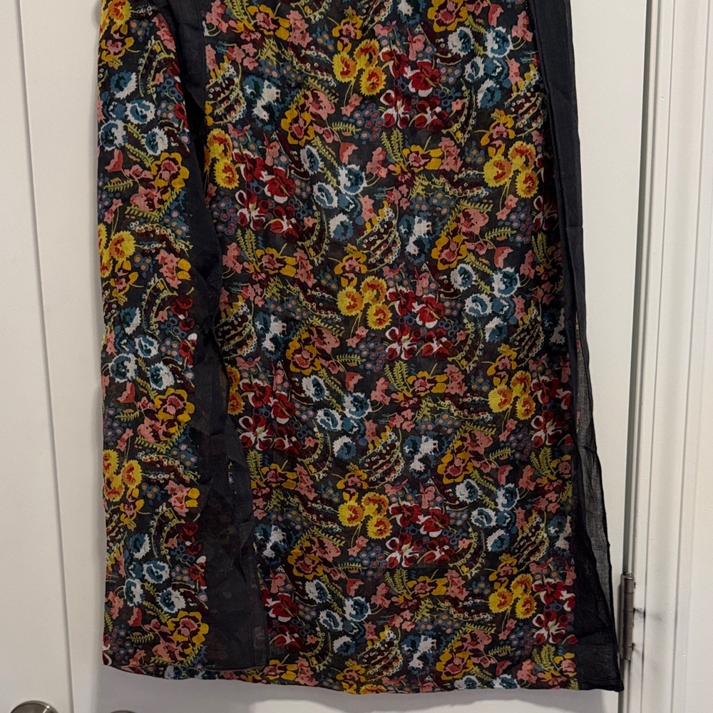 LOFT Vibrant Floral Print Loop Scarf